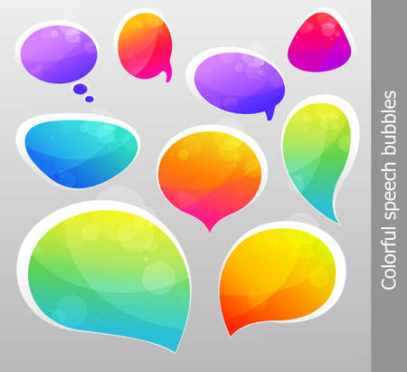  bubbles for speechのイラスト素材