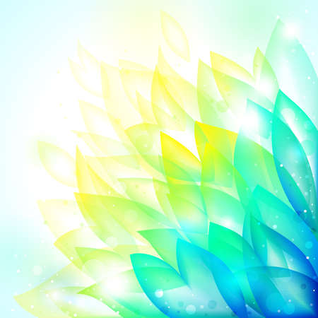floral bright transparent tender background. illustrationのイラスト素材