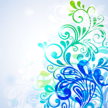 tender transparent abstract floral background.  illustrationのイラスト素材