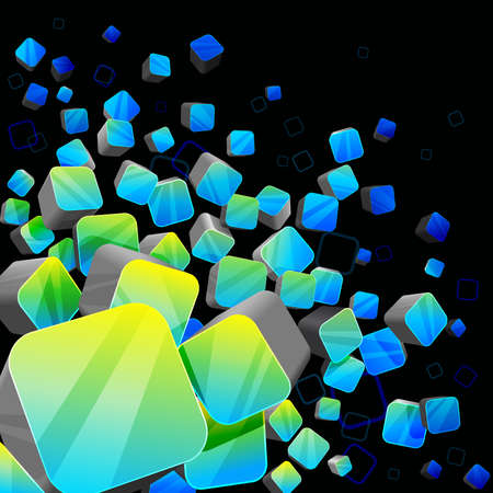 3d bright abstract background - illustrationのイラスト素材