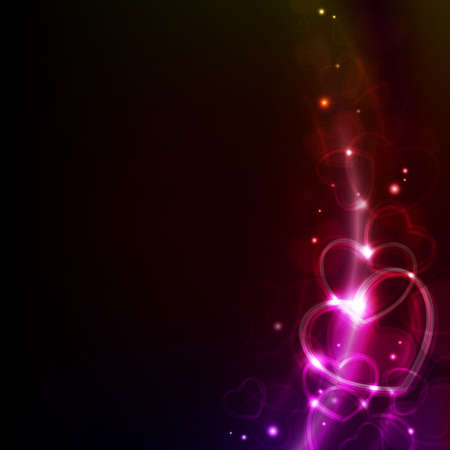 abstract valentin`s day background with heartsのイラスト素材