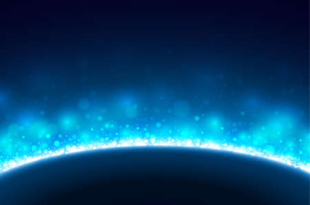 space background with blue lightのイラスト素材
