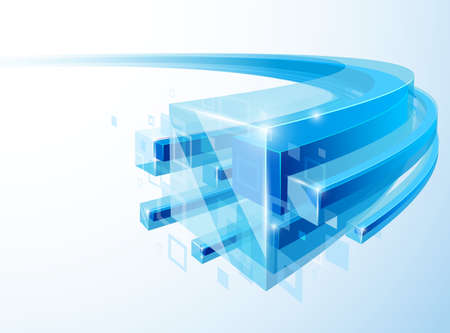 3d bright abstract background - vector illustrationのイラスト素材