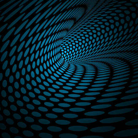 abstract blue background with dots. Vector illustrationのイラスト素材
