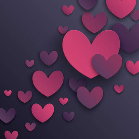 Valentine`s Day abstract illustration.のイラスト素材