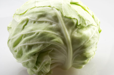 Fresh ripe cabbage closeup