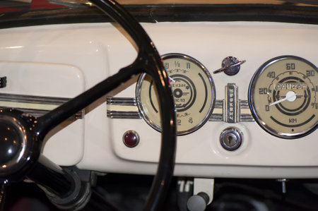 Dasher old car Moskvich close-up