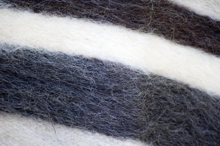 Background of colored wool plaid handmade closeup
