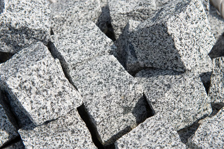 Facing the building material of the close upの写真素材