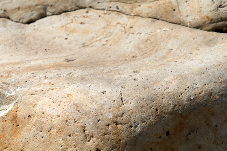 Decorative stone boulder light tones to create an artificial landscapeの写真素材