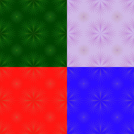 Seamless colorful abstract drawing composed of symbolic plantsのイラスト素材