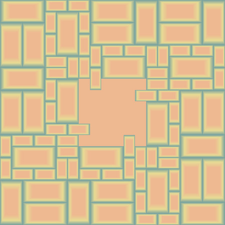 Vector seamless background of symbolic masonry yellow and redのイラスト素材