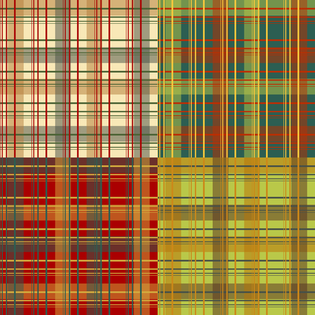 Set of seamless vector patterns with different colored stripesのイラスト素材