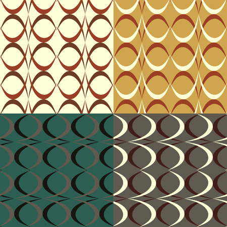 Set of abstract seamless colorful backgroundsのイラスト素材