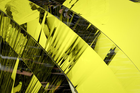 Abstract green glass background 3d rendering of computer visualizationの写真素材