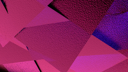 Abstract illustration of a pink background with a textured glass transparent surface with highlights and reflections 3D computer renderingの写真素材