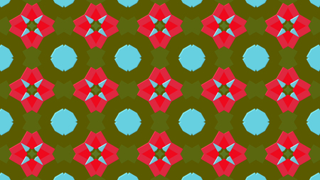 Artistic kaleidoscopic color pattern 3d rendering with gradient lighting effectの写真素材