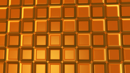 Abstract brown background with rectangular shapes illustrations imitation glass ware 3D renderingの写真素材