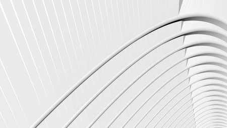 3d rendering art minimalistic painting in white and gray gradient colors futuristic designer backgroundの写真素材