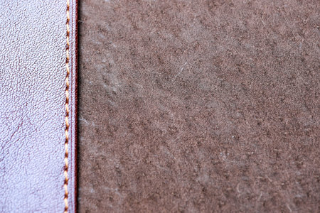 Leather background of business folder for documents and stationery close-up
