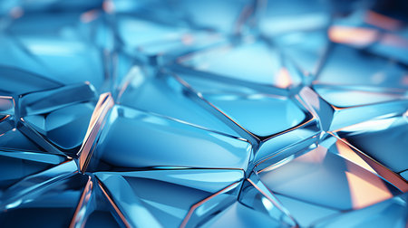 Simple minimalist background with space for copy space, blue composition with pieces of ice for the presentation of goods and services. Generated by AI.の素材