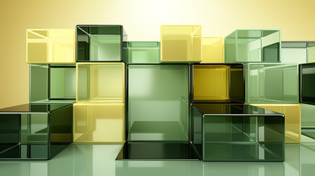 Abstract modern stylish yellow-green background for design, banners, advertising design. AI generated.の素材