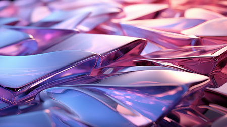 Modern conceptual color 3D background for design of visual projects, banner made of transparent plastic structures, generated by AIの素材