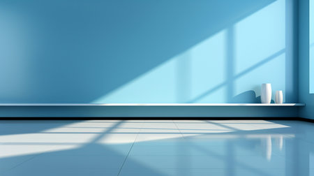 Pastel empty minimalist trendy artistic background for product presentations, covers and banners. Generated by AI.の素材