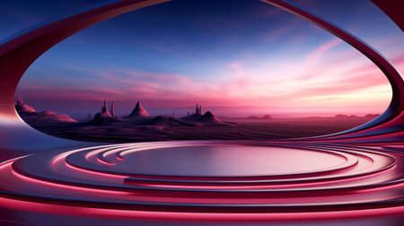 Pastel empty minimalist trendy artistic background for product presentations, covers and banners. Generated by AI.の素材