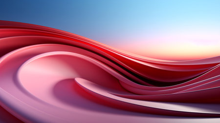 Bright pink trendy artistic background for product presentations, covers and banners. Generated by AI.の素材