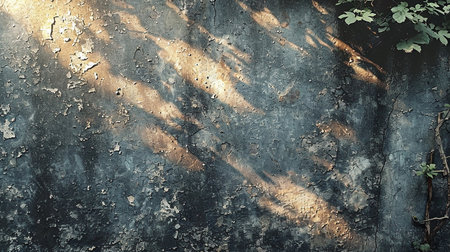 Psychedelic background with a textured wall, light and shadow patterns, illustration for presentation, website design. Generated by AI.の素材