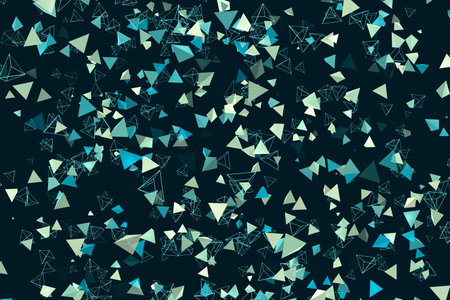 Beautiful abstract background geometric computer render with triangles, modern banner design,...