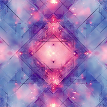 Abstract light and shadow modern banner background in glasmorphism style, light colors. Generated by AI.の素材