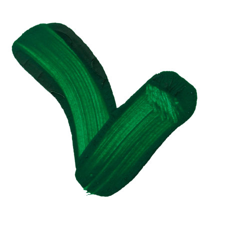 A striking green brushstroke emphasizes bold artistic flair and creativity.の写真素材