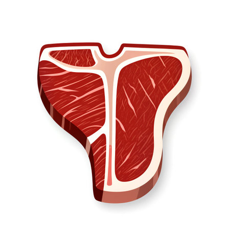 A heart-shaped cut of premium meat is showcased, perfect for barbecue lovers.の素材