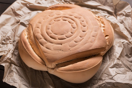 Rustic bread Typical spanish bread called candeal  a dense, firm white bread made from an ancient...