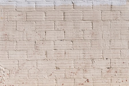 Painted Brick wall background. Construction texture patternの写真素材