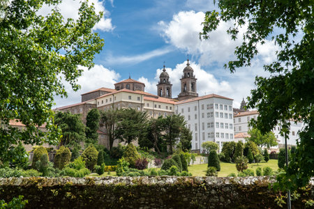 Convent and church of San Francisco in Santiago de Compostela. Declared a Historical-Artistic Monument in 1986. Ancient architectureのeditorial素材