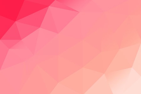 Abstract red pink low poly background. Crative polygonal backdrop