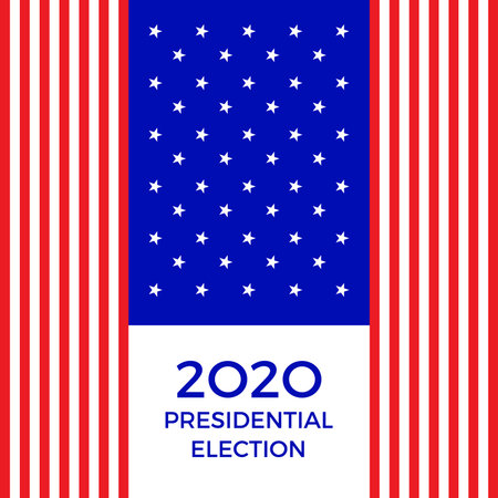 2020 USA presidential election concept. Vector illustration