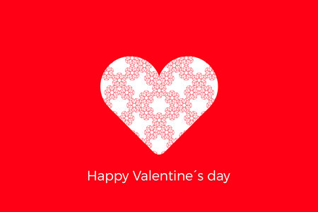 Stylish textured heart shape. Love concept Happy Valentines day. Vector Illustrationのイラスト素材