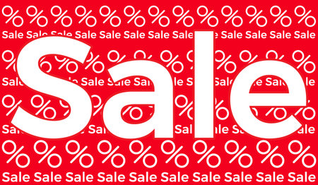 Sale discount banner. Flat design Vector illustrationのイラスト素材