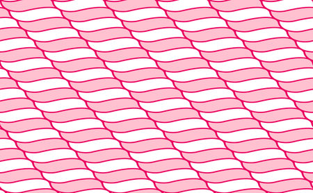Pink and white diagonal twisted lines background. Sweet candy background