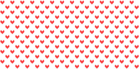 Heart shape background. Pixel style. Seamless pattern Vector illustration