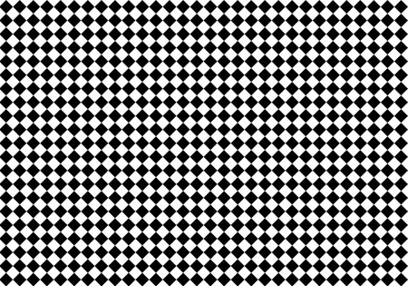 Checkered squares in diagonal arrangement seamless background pattern. Black and white Vector illustrationのイラスト素材