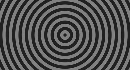 Black and gray Concentric circles background. Vector illustrationのイラスト素材