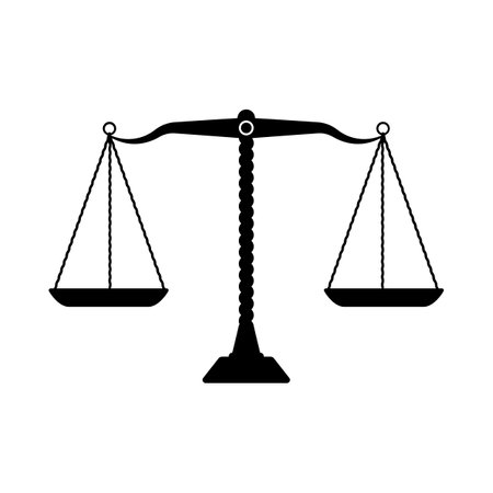 Scales Libra icon symbol. Flat vector illustrationのイラスト素材