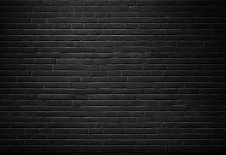 Black brick wall background texture. AI generativeの素材