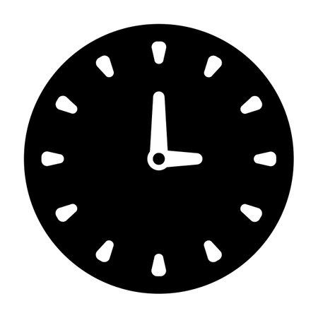 Analog clock icon symbol. Vector illustrationのイラスト素材