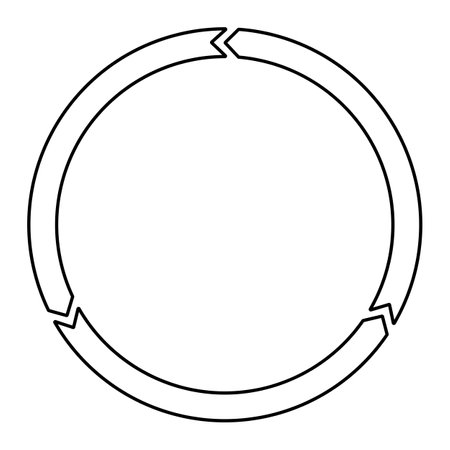 Rotating arrow icon symbol. Vector illustrationのイラスト素材
